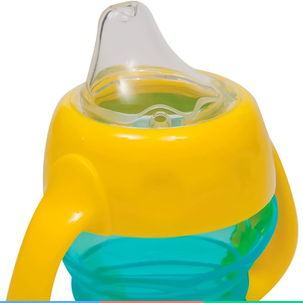 Encontraproduto.com.br - Copo De Treinamento Infantil Bebê Criança +6 Meses Para Transição 160 ML Com Alça Buba