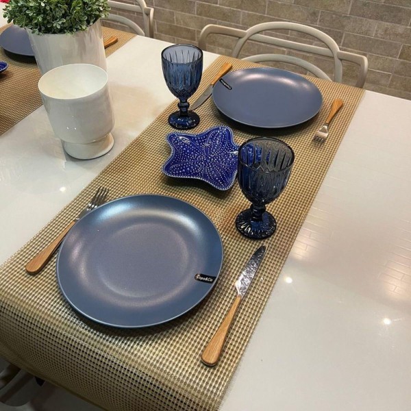 Encontraproduto.com.br - Passadeira Para Mesa Posta 1,00mt X 40cm Caminho Mesa