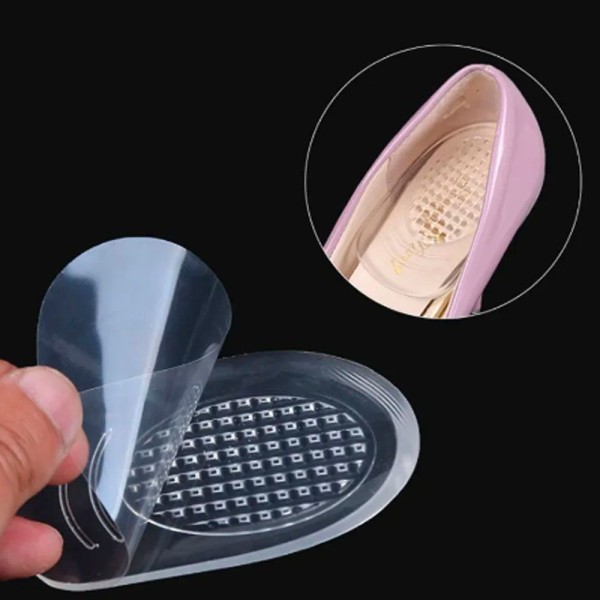 Encontraproduto.com.br - Par De Palmilhas Para Calcanhar Silicone Transparente Calcanheira Gênero:unissex
