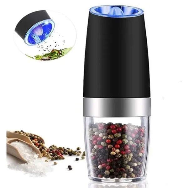 Encontraproduto.com.br - Moedor Elétrico Sal Pimenta Cozinha Com Sensor Gravidade