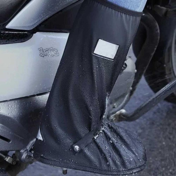 Encontraproduto.com.br - Capa Bota Protetora Sapato Tenis A Prova Dágua Chuva Moto Ciclismo Pescaria Cor:preto