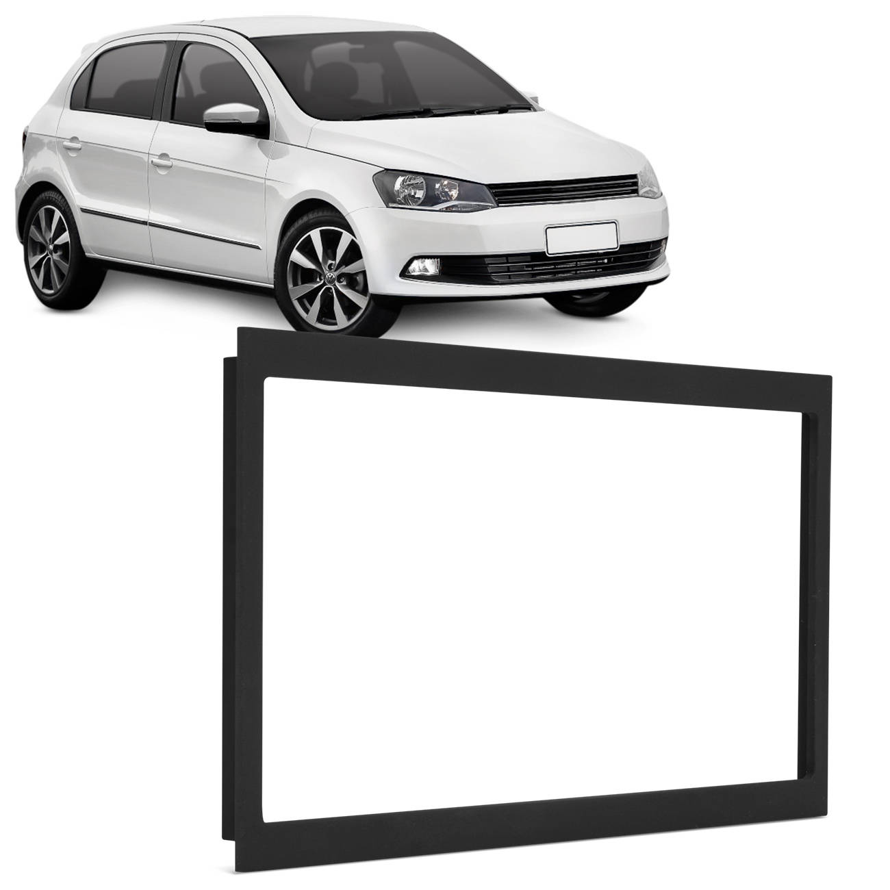 Encontraproduto.com.br - Moldura Painel 2 Din 7