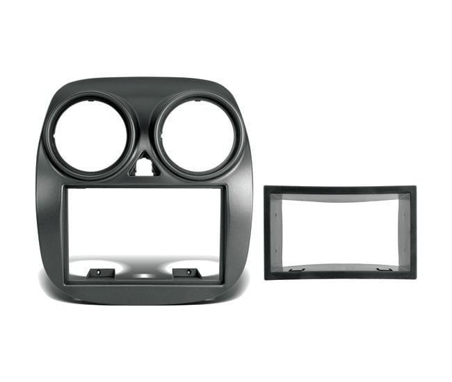 Moldura Painel Dvd Central Multimídia 2 Din Palio Cinza