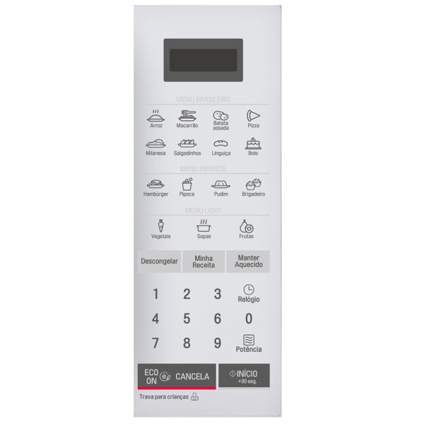 Encontraproduto.com.br - Micro-ondas LG Easy Clean 23 Litros Branco MS2355RA - 220Volts