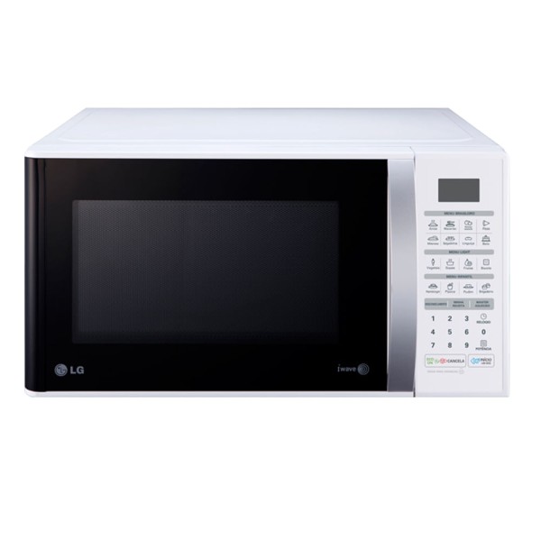 Encontraproduto.com.br - Micro-ondas LG Easy Clean 30 Litros Branco MS3052R - 220 Volts