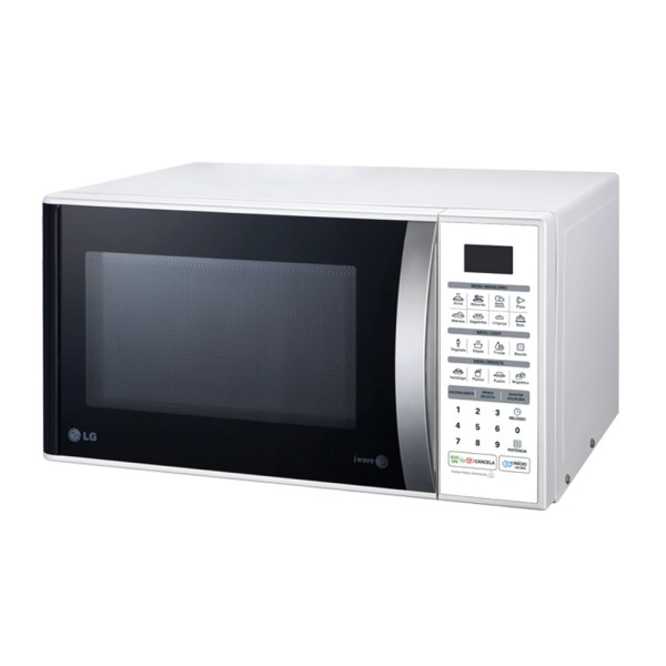 Encontraproduto.com.br - Micro-ondas LG Easy Clean 30 Litros Branco MS3052R - 220 Volts