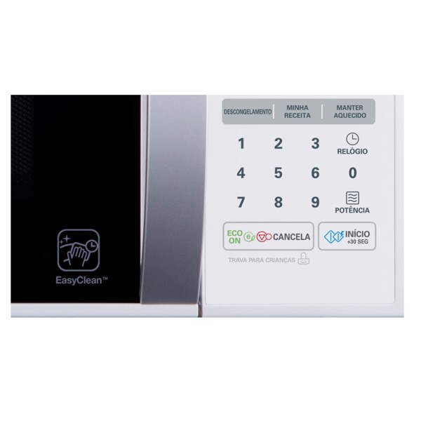 Encontraproduto.com.br - Micro-ondas LG Easy Clean 30 Litros Branco MS3052R - 220 Volts