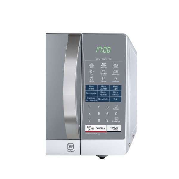 Encontraproduto.com.br - Micro-ondas LG Grill 30 Litros Prata Espelhado MH7057QA - 220 volts
