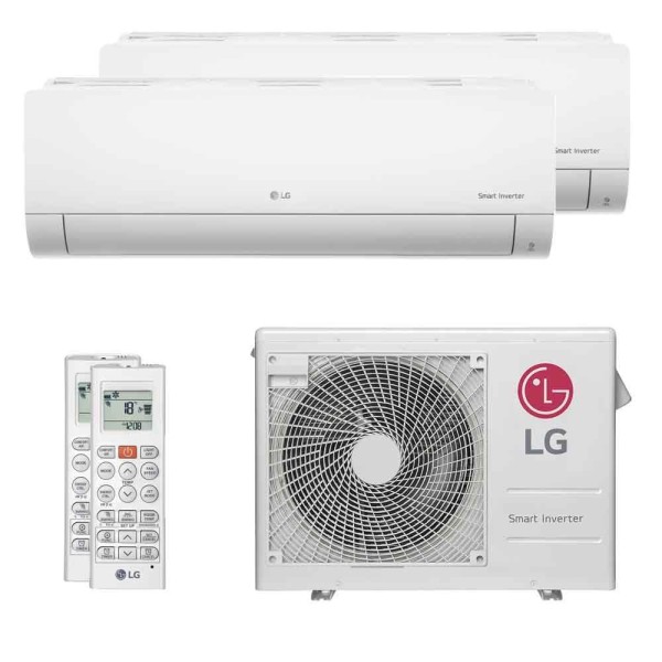 Ar Condicionado Multi Split Bi Split Inverter LG Art Cool 24000 BTUs (2X12000) Quero e Frio 220V