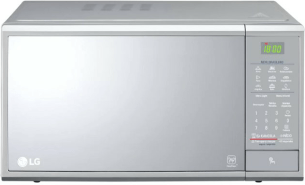 FORNO MICRO-ONDAS 30 LITROS LG MS3095L PRATA 220V