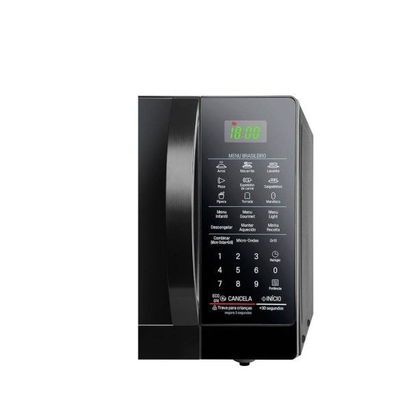 Encontraproduto.com.br - Micro-ondas LG 30 Litros com Grill de Quartzo e Revestimento EasyClean Preto MH7097AR – 127 Volts
