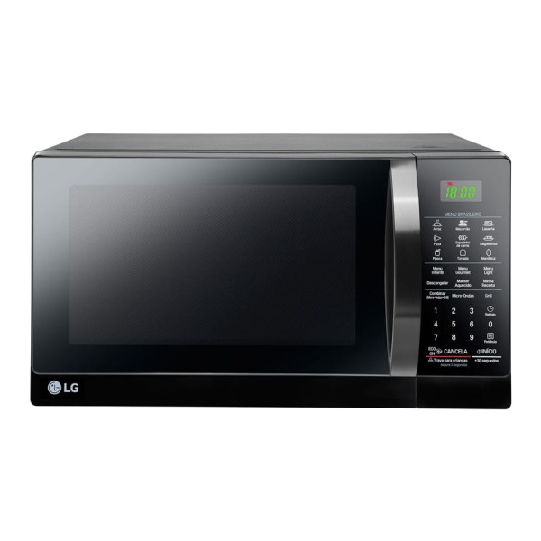 Encontraproduto.com.br - Micro-ondas LG 30 Litros com Grill de Quartzo e Revestimento EasyClean Preto MH7097AR – 127 Volts