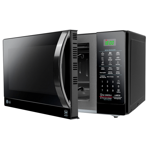 Encontraproduto.com.br - Micro-ondas LG 30 Litros com Grill de Quartzo e Revestimento EasyClean Preto MH7097AR – 127 Volts