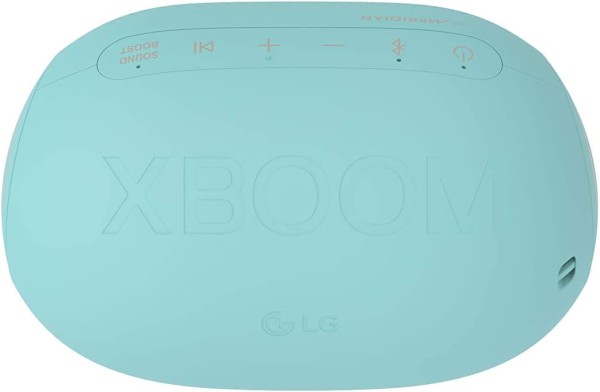 Encontraproduto.com.br - Caixa de Som LG Xboom Go PL2 JellyBean 5W Ice Mint Azul