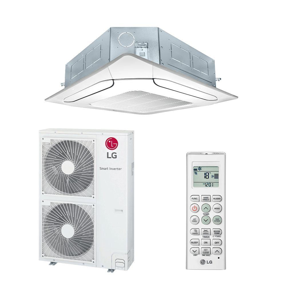 Encontraproduto.com.br - Ar Condicionado Split Cassete 4 Vias Inverter LG 47000 BTU/h Quente e Frio Monofásico ATNW48GMLP1.ANWZBR1 – 220 Volts