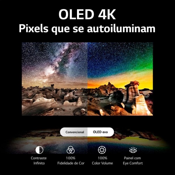 Encontraproduto.com.br - Combo LG Smart TV OLEDC3 65”4K 2023+Caixa Som Portátil XL5