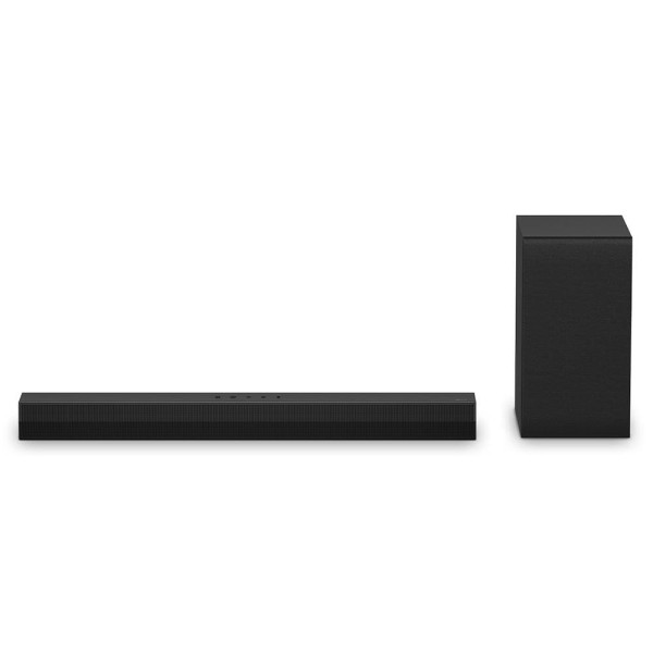 Encontraproduto.com.br - Soundbar LG S40T - 300W RMS, 2.1 Canais, Dolby Digital, Sem fios, Bluetooth 5.3, Entrada Óptica, HDMI, AI Sound Pro
