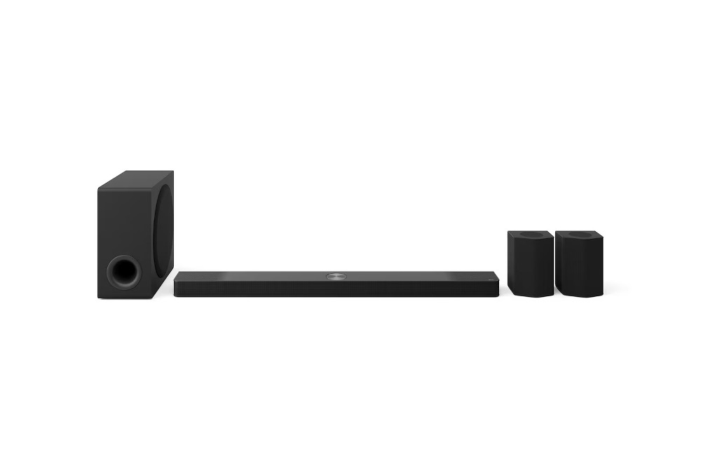 Encontraproduto.com.br - Home Theater Soundbar LG S95TR – 810W RMS, Dolby Atmos, 9.1.5 Canais, Caixas de Som Traseiras, AI Room Calibration Pro, DTS:X, AI Sound Pro, Wow Syner