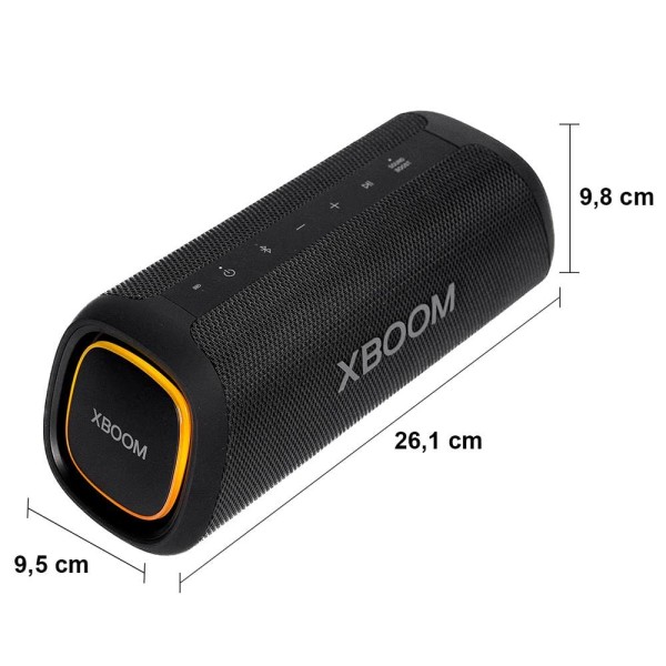Encontraproduto.com.br - Caixa de Som Portátil LG XBOOM Go XG7 POWER Bluetooth 24h de Bateria IP67 Sound Boost