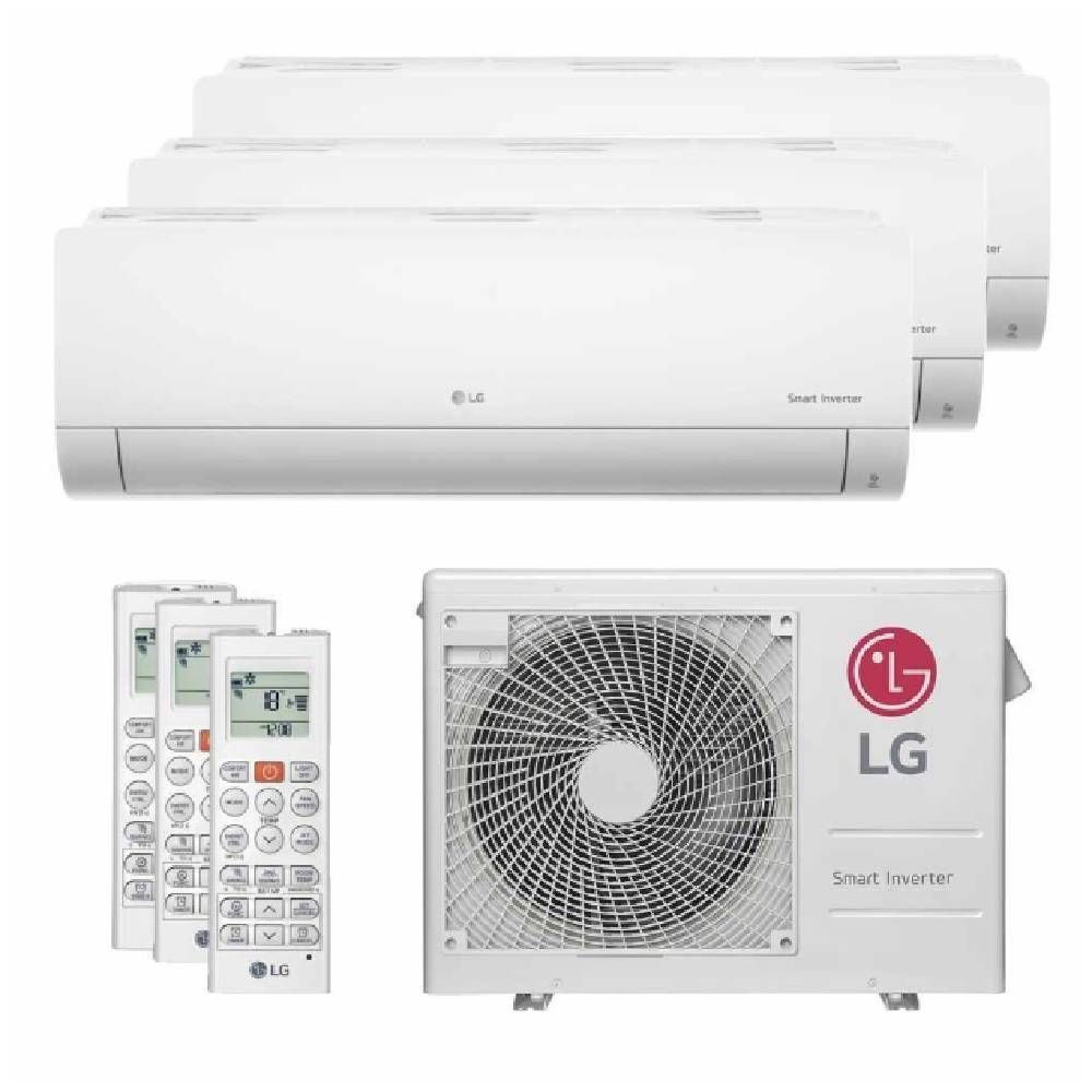 Encontraproduto.com.br - Ar Condicionado Multi Split Tri Split LG 21000 BTU 3x9000 QF Inverter 220V Z3UW21GFB1.AWGZBR1