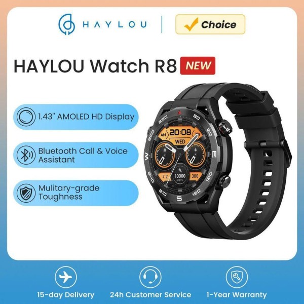 Encontraproduto.com.br - Relógio Inteligente Haylou R8 Display Amoled 1.43 Preto