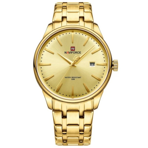 Encontraproduto.com.br - Relógio De Quartzo Masculino Pulseira De Aço Inoxidável Resistente à água Prata