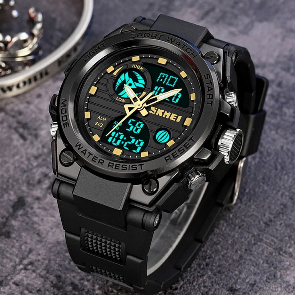 Encontraproduto.com.br - Relógios De Quartzo Cronômetro Skmei Casual Resistênte à água 2031 Dourado