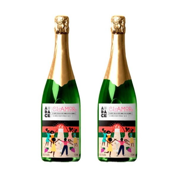 Encontraproduto.com.br - Kit Com 2 Unidades Espumante Audace Clamor Brut - Vyno
