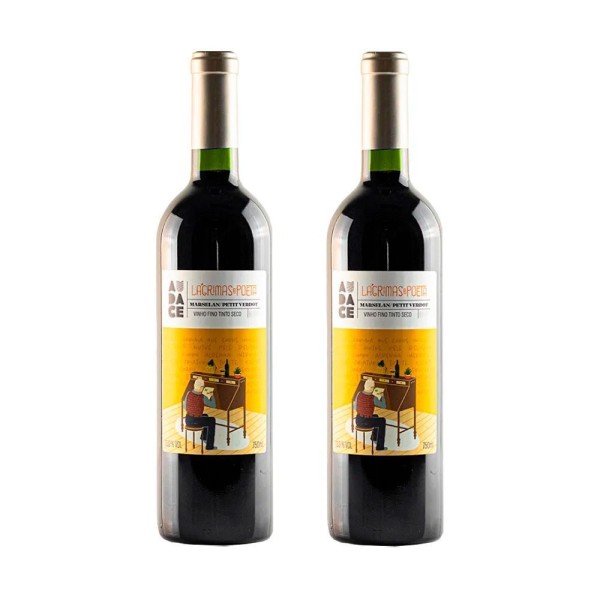 Encontraproduto.com.br - Kit Com 2 Unidades Audace Lágrimas Do Poeta Marselan / Petit Verdot