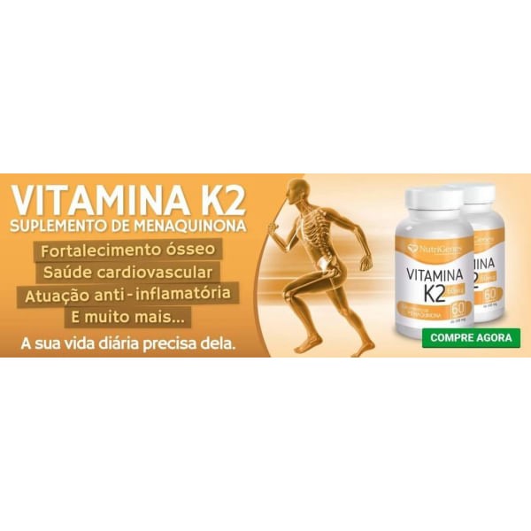 Encontraproduto.com.br - 2x Vitamina K2 - MK-7 - Nutrigenes - 60 Cápsulas