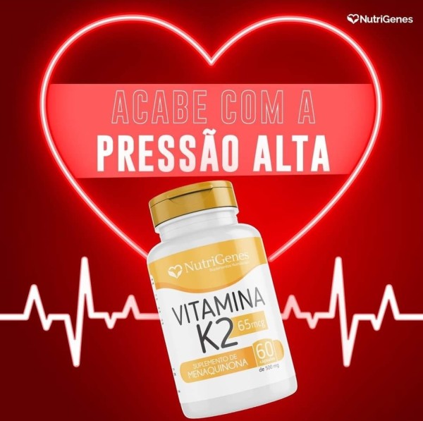 Encontraproduto.com.br - 2x Vitamina K2 - MK-7 - Nutrigenes - 60 Cápsulas
