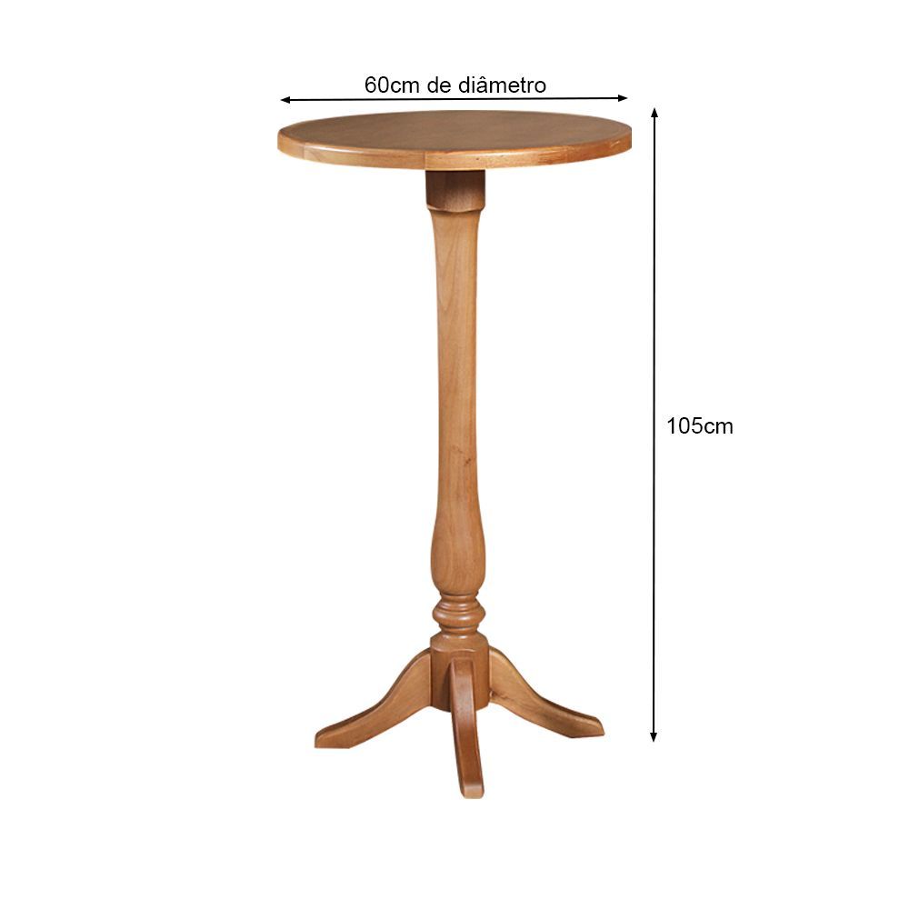Encontraproduto.com.br - Conjunto Bistrô Mesa Com 3 Banquetas Confort Ripada Castanha - Marrom