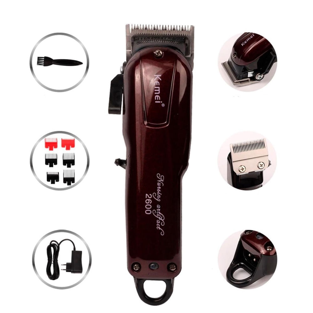 Encontraproduto.com.br - Maquina Corte Kemei Km 2600 Pg Digital Led Nfe