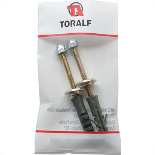 Parafuso de Fixação em Latão com Bucha 12 (2 Peças) para Tanque Ref. 1089 Toralf