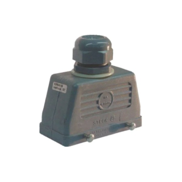 Carcaça Plug Multipolar 16P Saída Superior 4 Rebites Steck