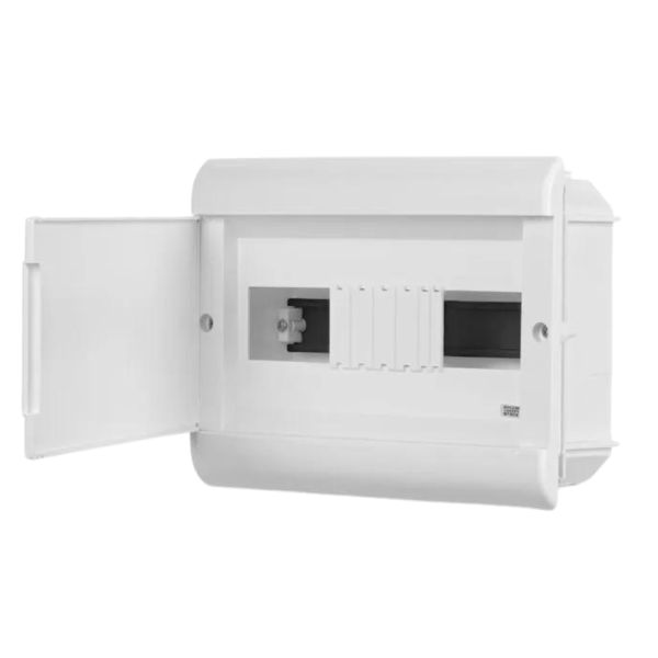 Encontraproduto.com.br - Quadro Din De Distribuição Embutir Pvc 12 Módulos Branco - Scm12obr - Steck