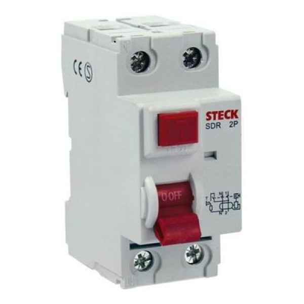 Encontraproduto.com.br - Interruptor Diferencial 2 Polos Bipolar 100A Steck