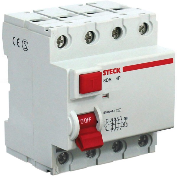 Encontraproduto.com.br - Interruptor Diferencial Residual 4p 80a 30ma Steck