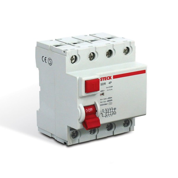Encontraproduto.com.br - Interruptor Diferencial Residual 4p 80a 30ma Steck