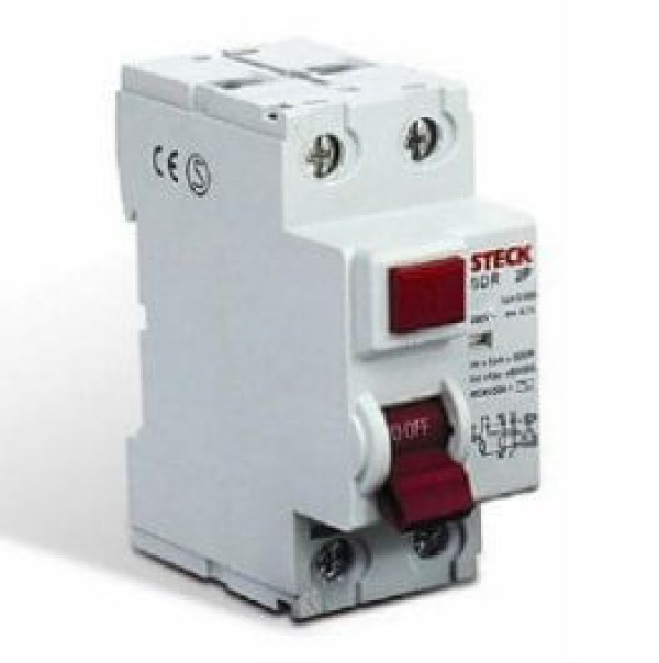 Encontraproduto.com.br - Interruptor Dr Fuga 2P 30Ma 25A Sdr22530 Steck