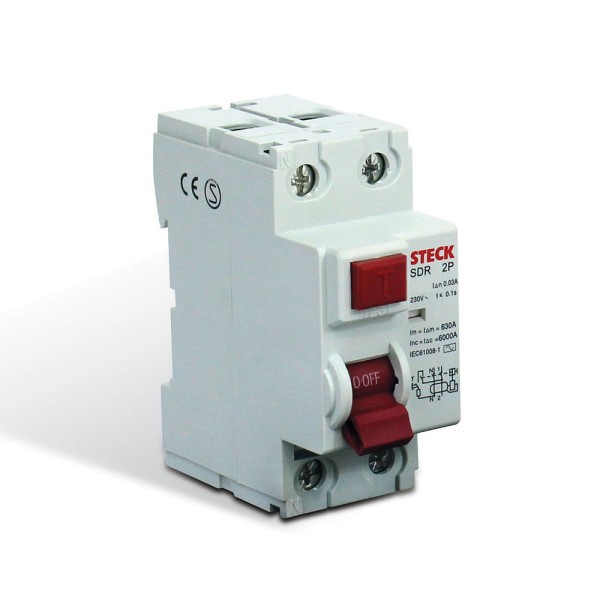 Encontraproduto.com.br - Interruptor Dr Fuga 2P 30Ma 25A Sdr22530 Steck