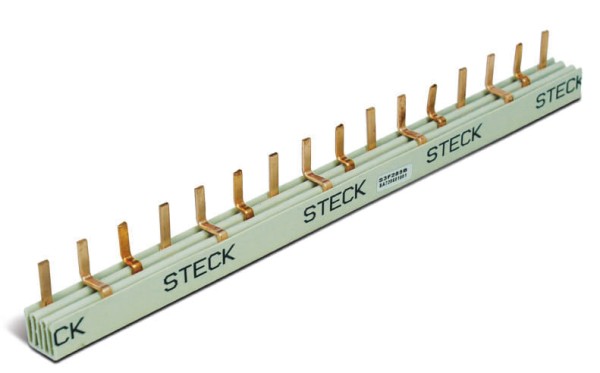 Encontraproduto.com.br - Barramento Pente Trifásico Para 16 Disjuntor 80A Pino S3F285B Steck