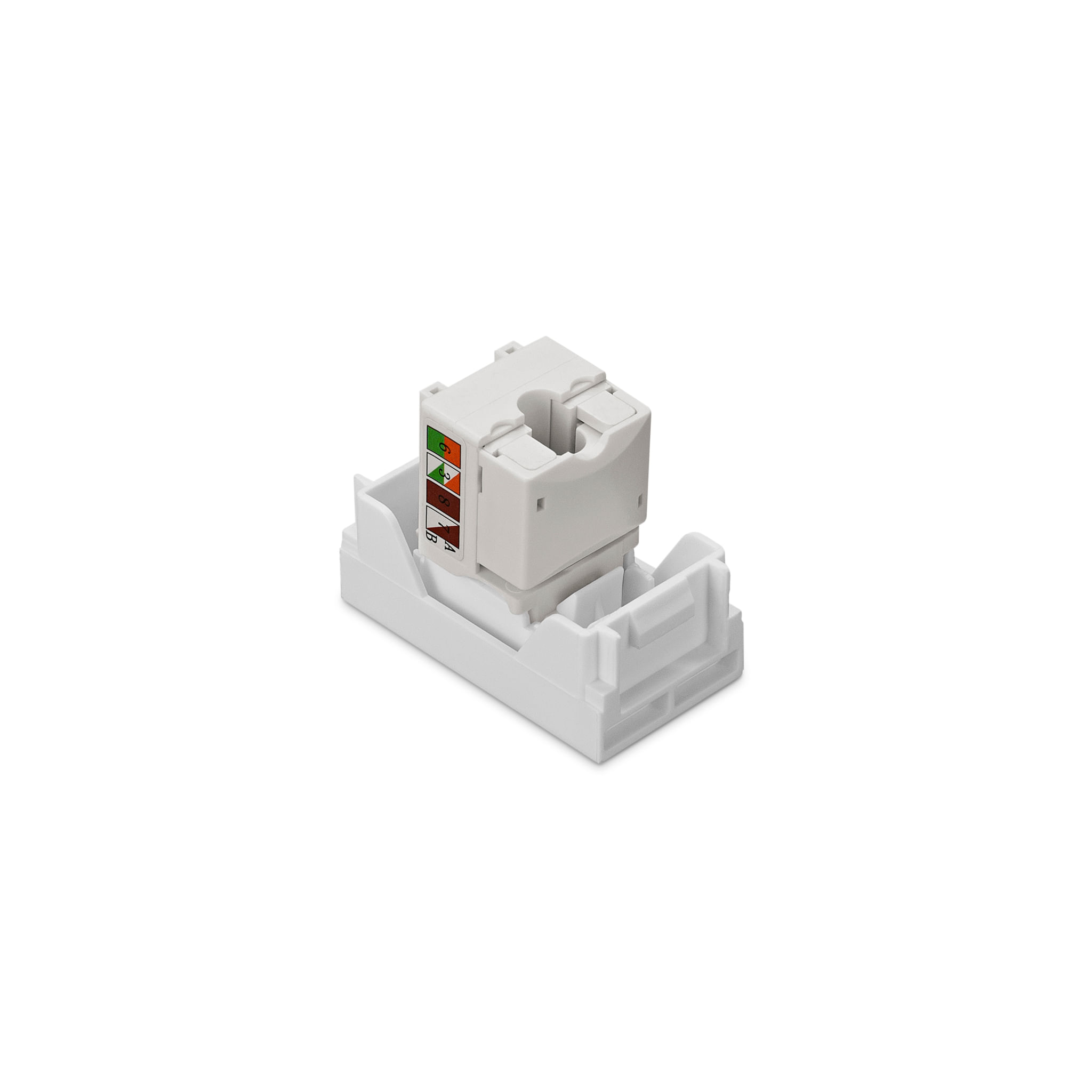 Encontraproduto.com.br - Módulo Tomada Informática Rj45 Cat5E Branco Stella Steck