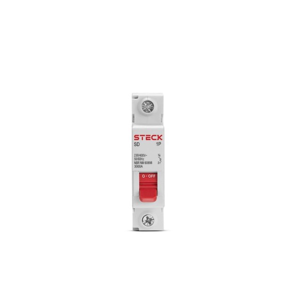 Encontraproduto.com.br - Disjuntor 1p 100a C 10ka Din Curva C Com Alavanca Articulada - Sdd1c100 - Steck