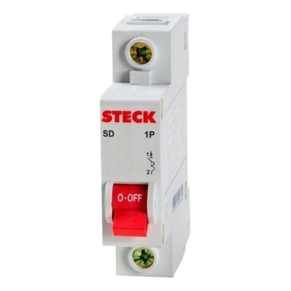 Encontraproduto.com.br - Disjuntor 1p 100a C 10ka Din Curva C Com Alavanca Articulada - Sdd1c100 - Steck