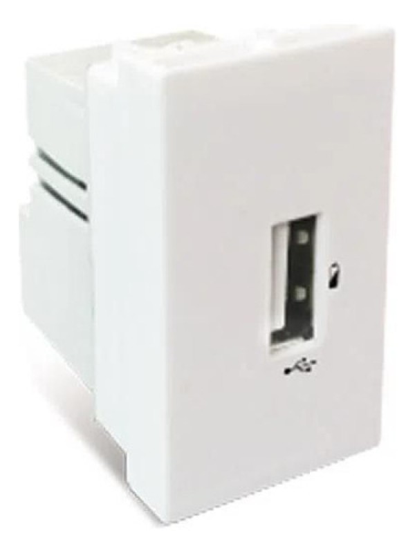 Módulo Carregador Usb Bivolt Branco Stella Steck