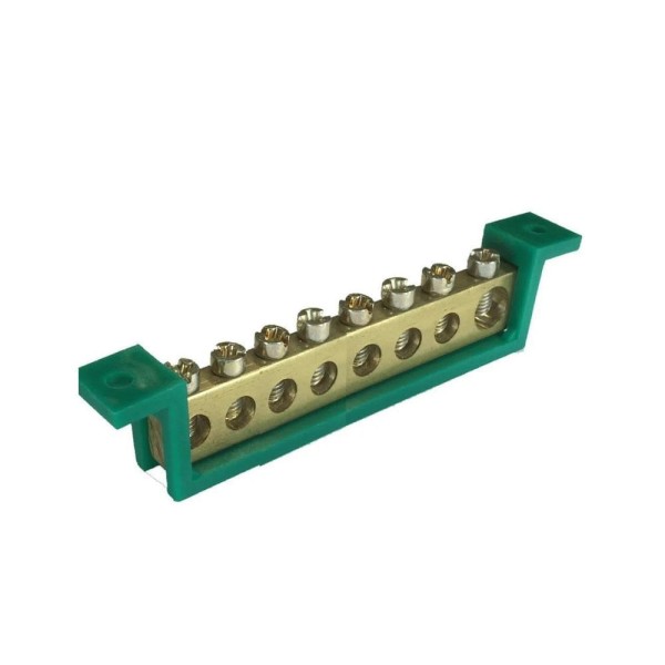 Barra Terra Para 08 Parafusos Verde Sbt8 Steck