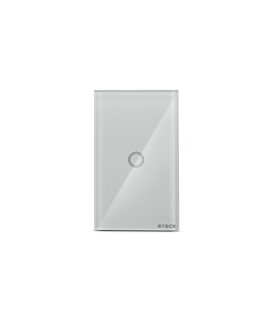 Encontraproduto.com.br - Interruptor Smarteck 4x2 1 Módulo Touch Branco