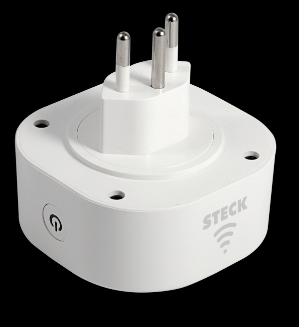 Encontraproduto.com.br - Tomada Inteligente 2P+T 10A Pb Branco Smarteck Steck