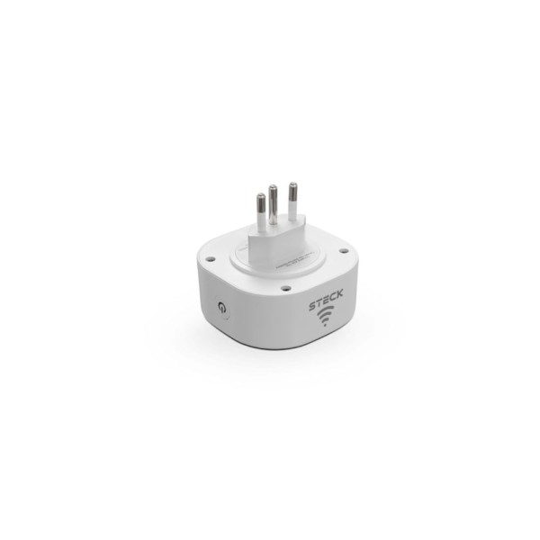 Encontraproduto.com.br - Tomada Inteligente 2P+T 10A Pb Branco Smarteck Steck